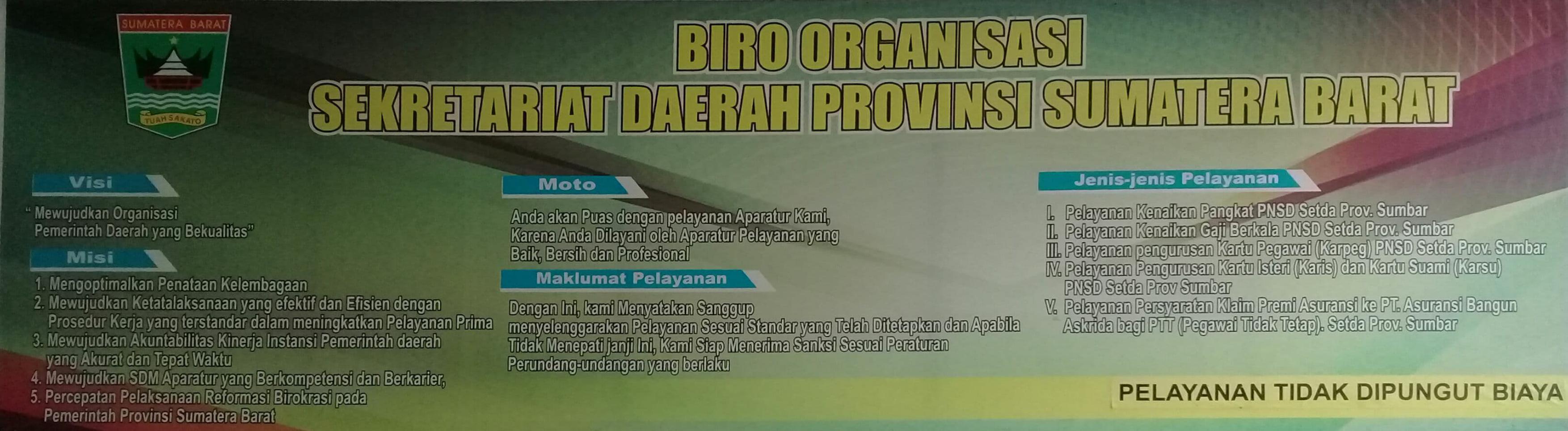 MAKLUMAT PELAYANAN BIRO ORGANISASI